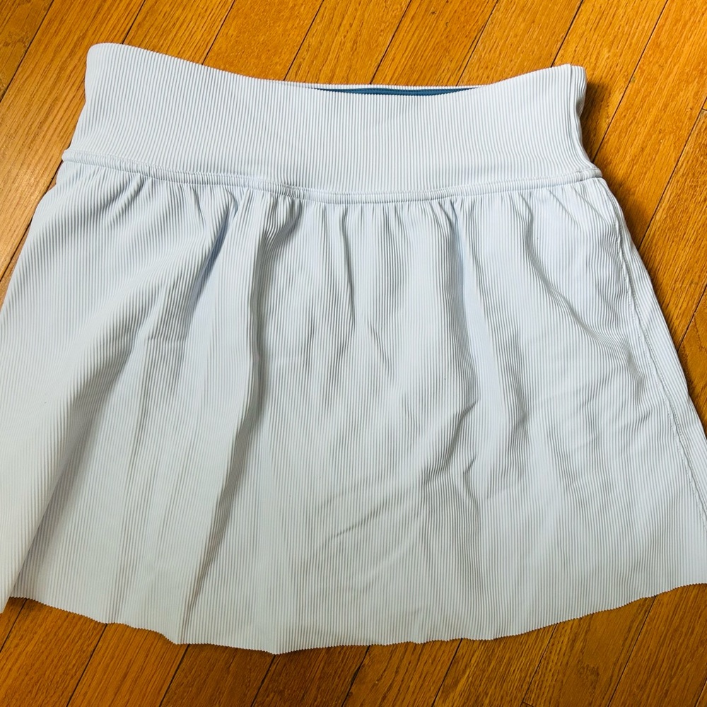 Spanx-Light Blue Skirt with built in shorts, L